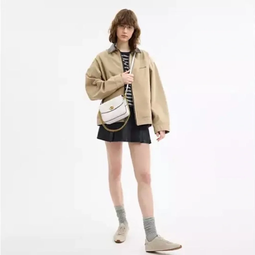 Coach Women’s Cassie 19 Pebble Leather Crossbody - Chalk - Picture 9 of 14